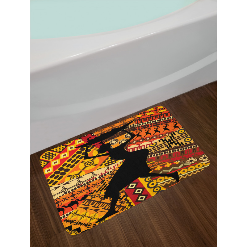 Folk Patterns Bath Mat