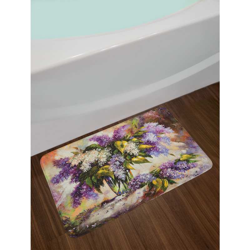 Impressionist Oil Paint Bath Mat