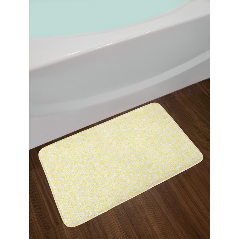 Fluffy Aster Flower Bath Mat