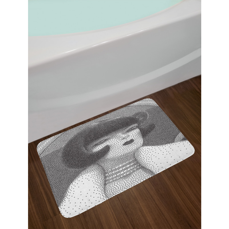 Bob Haired Posh Lady Bath Mat