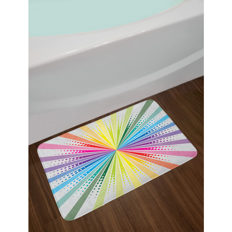 Retro Burst Bath Mat