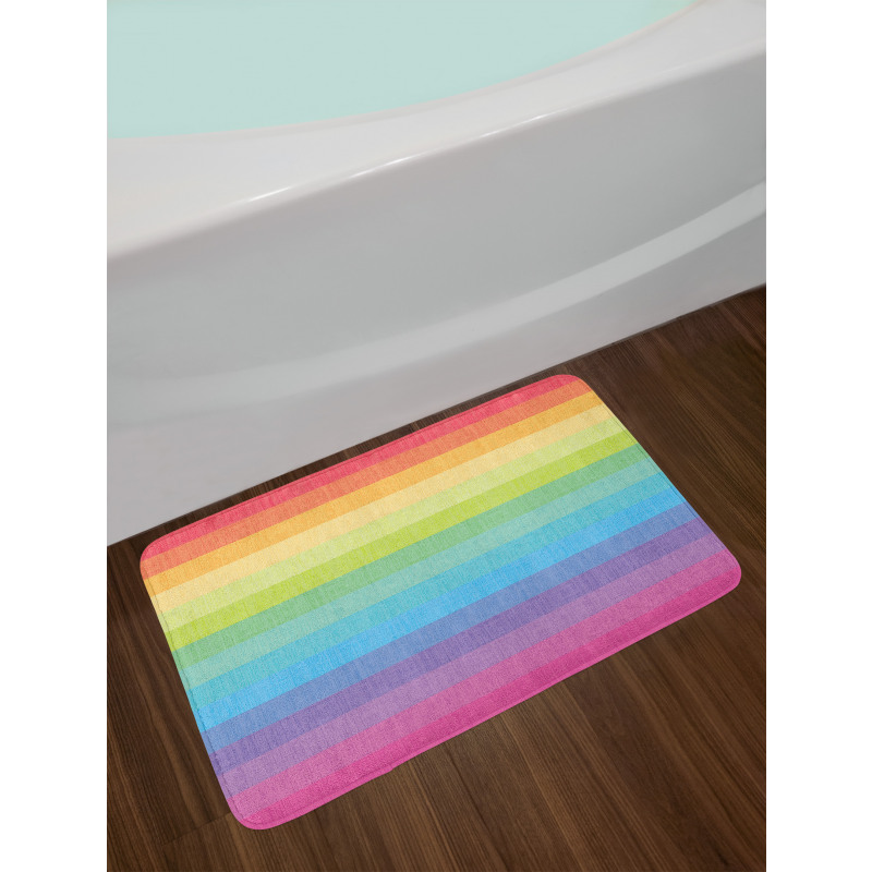 Retro Stripes Bath Mat