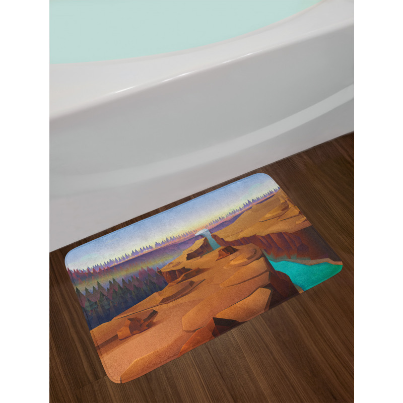 Cartoon Canyon Bath Mat