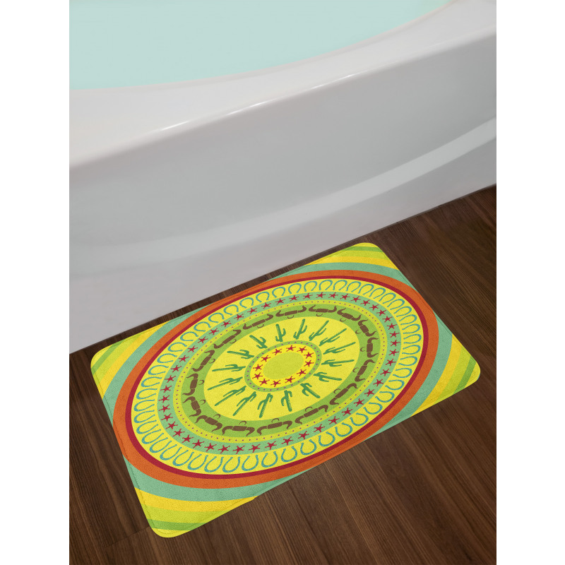 Wild West Mandala Bath Mat