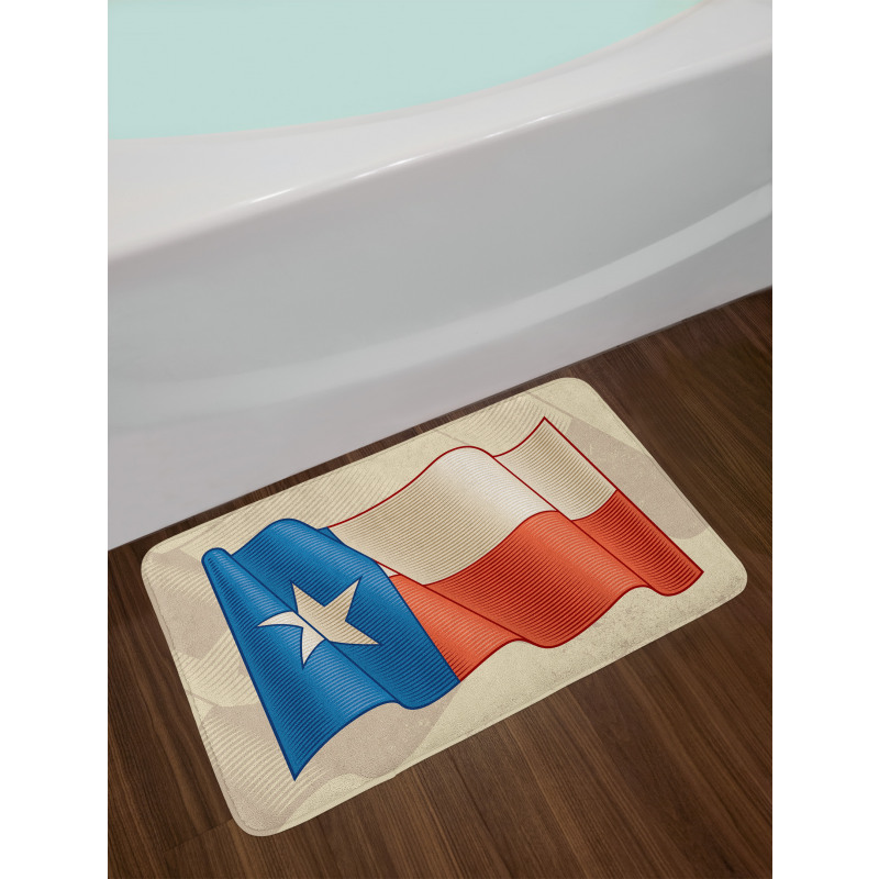 Flapping Flag Motif Bath Mat