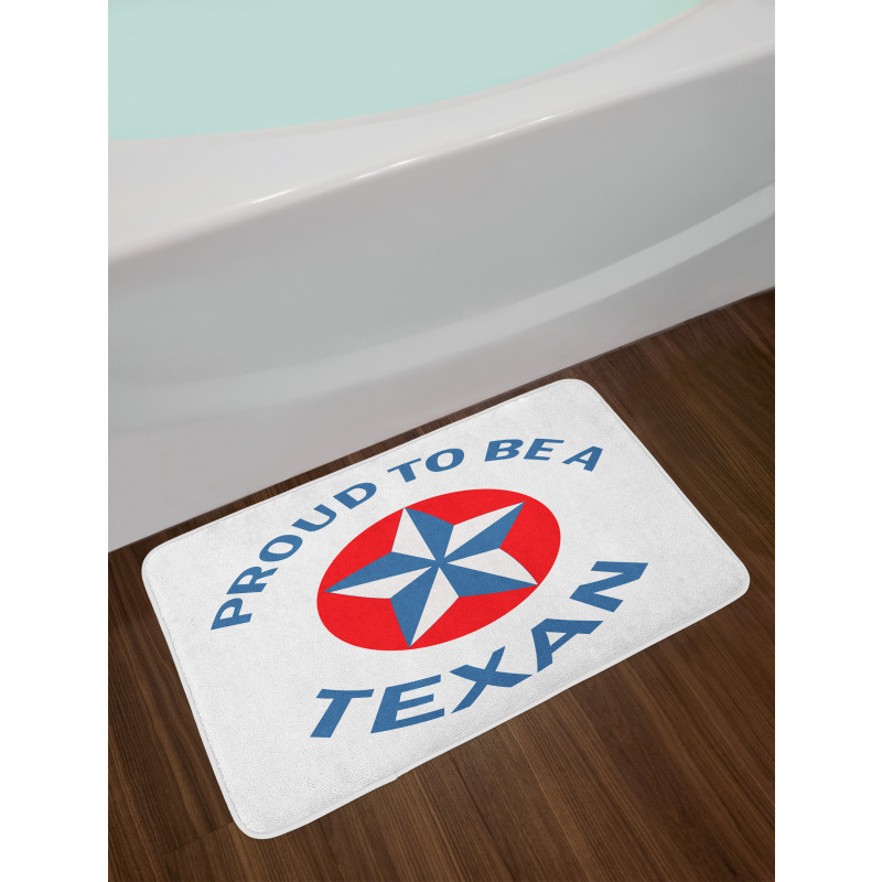 Patriotic Words Bath Mat