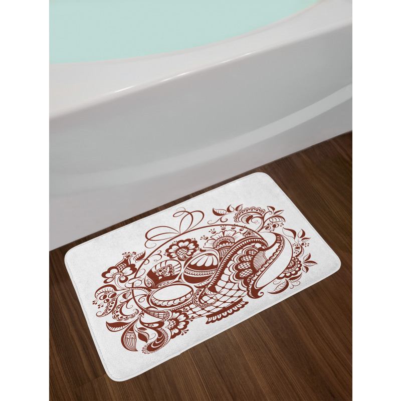 Classic Swirls Blossom Bath Mat