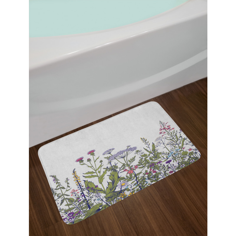 Thriving Garden Pattern Bath Mat