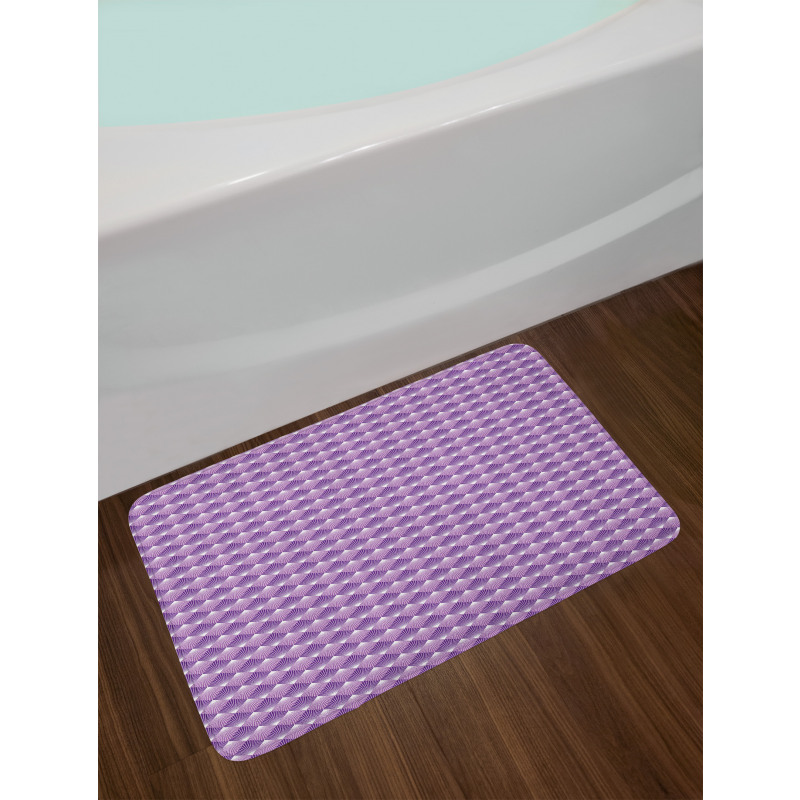 Rhombuses with Lines Bath Mat