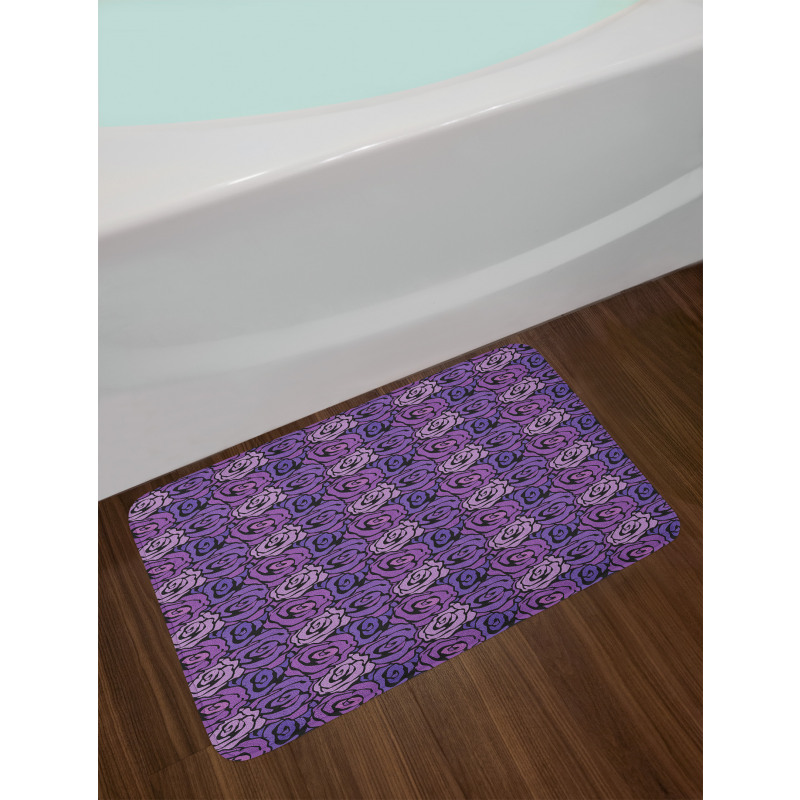 Romantic Bouquet Pattern Bath Mat