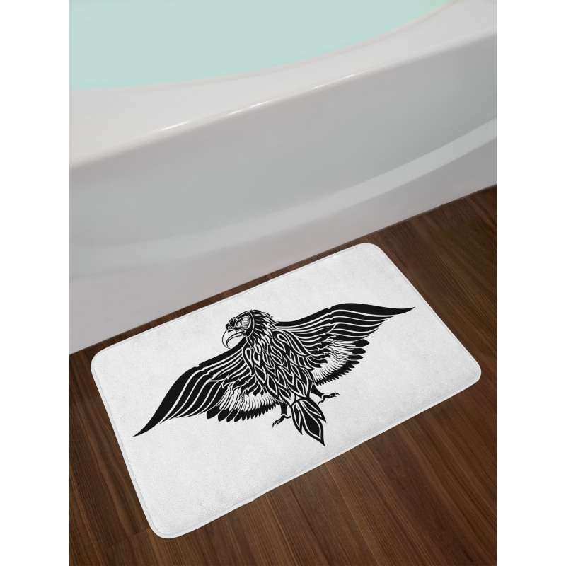 Traditional Heraldic Bird Bath Mat