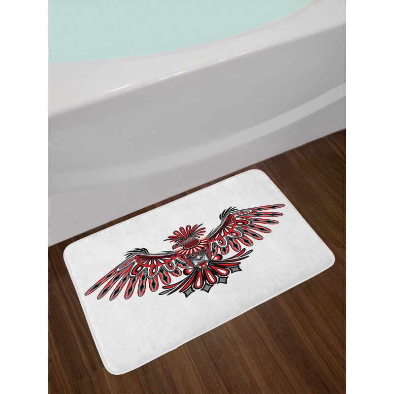 Haida Art Style Eagle Bath Mat