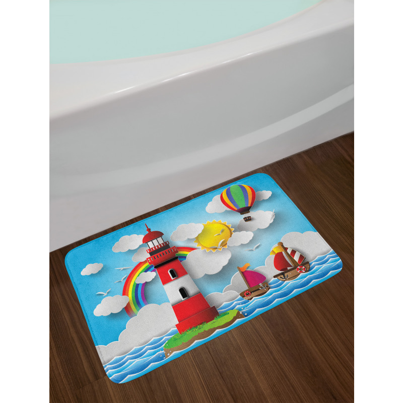 Kids Coast Cartoon Bath Mat