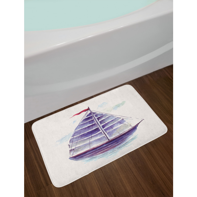 Retro Ship Antique Bath Mat