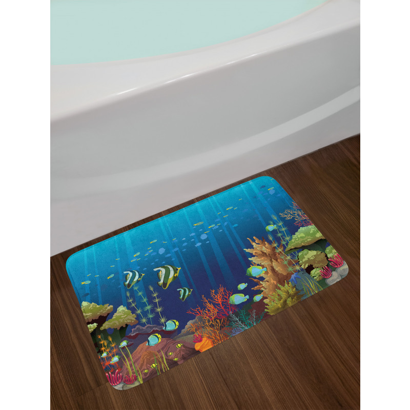 Coral Reef Fishes Bath Mat