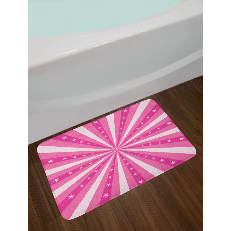 Bursting Stripes Stars Bath Mat