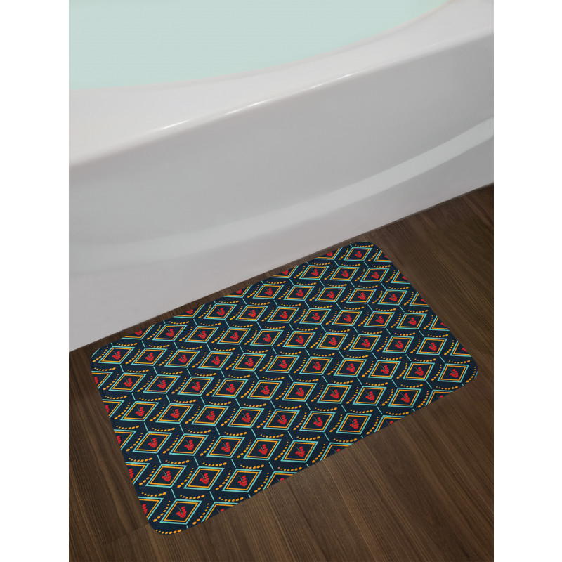 Berry Motifs Bath Mat