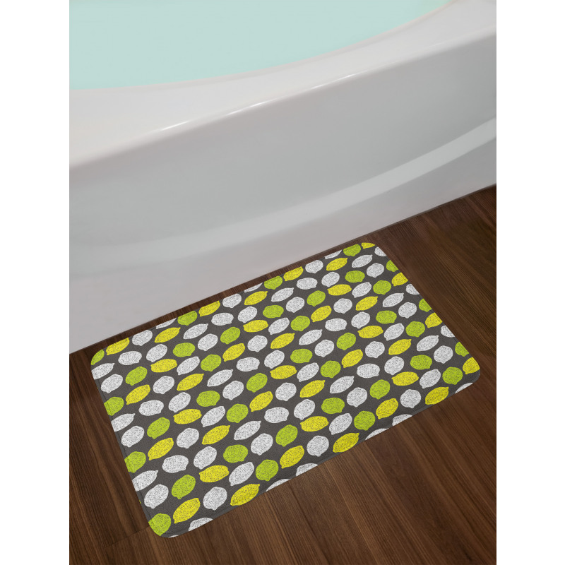 Neatly Scribbled Fruit Bath Mat