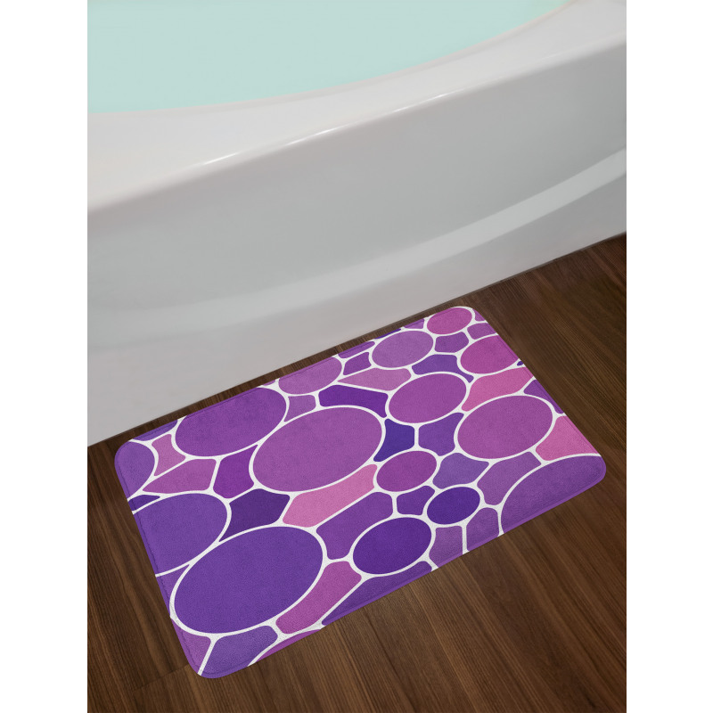 Retro Glass Motif Bath Mat