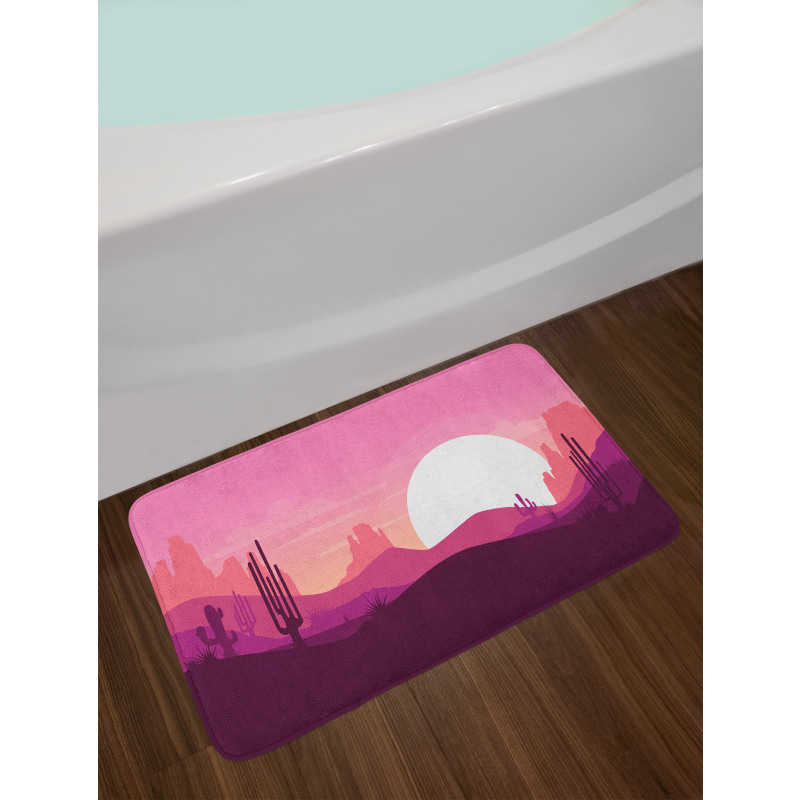 Arizona Desert Cactus Bath Mat