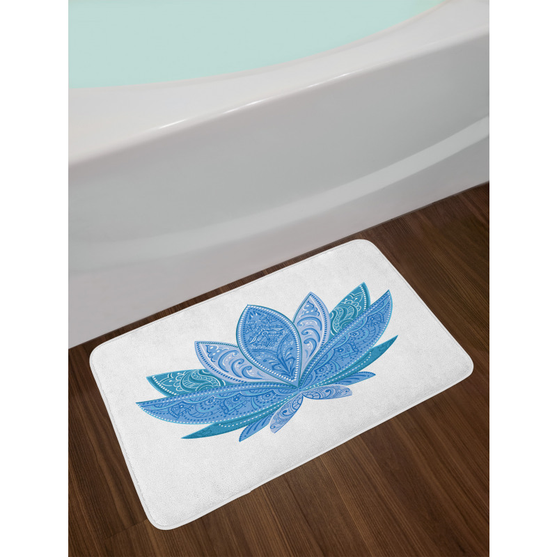 Oriental Lotus Petals Bath Mat