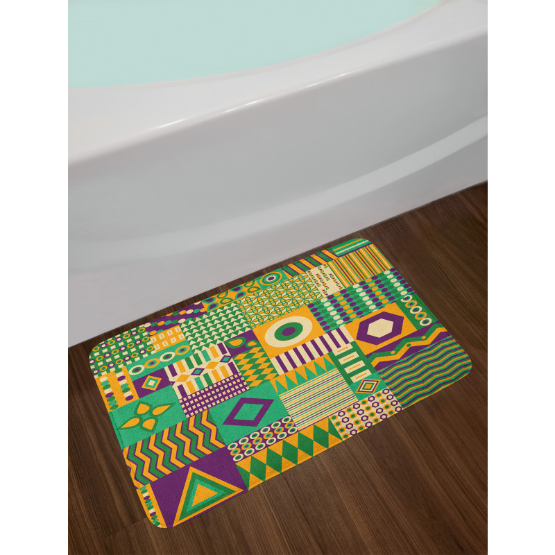 Triangles and Square Bath Mat