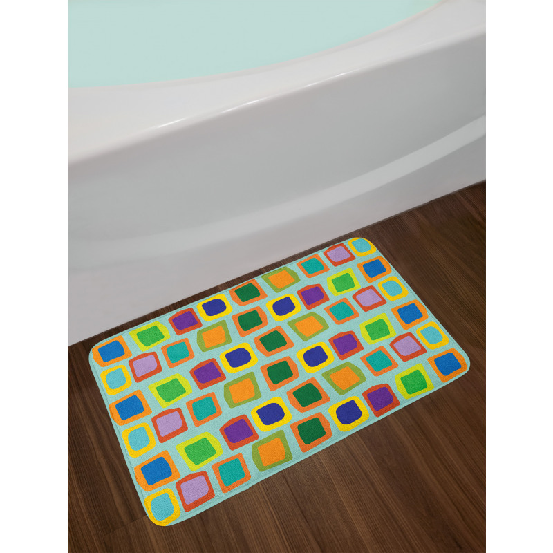 Uneven Rectangles Bath Mat