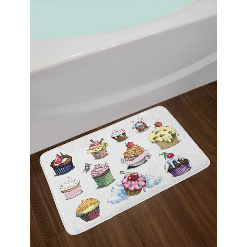 Yummy Cupcake Medley Bath Mat