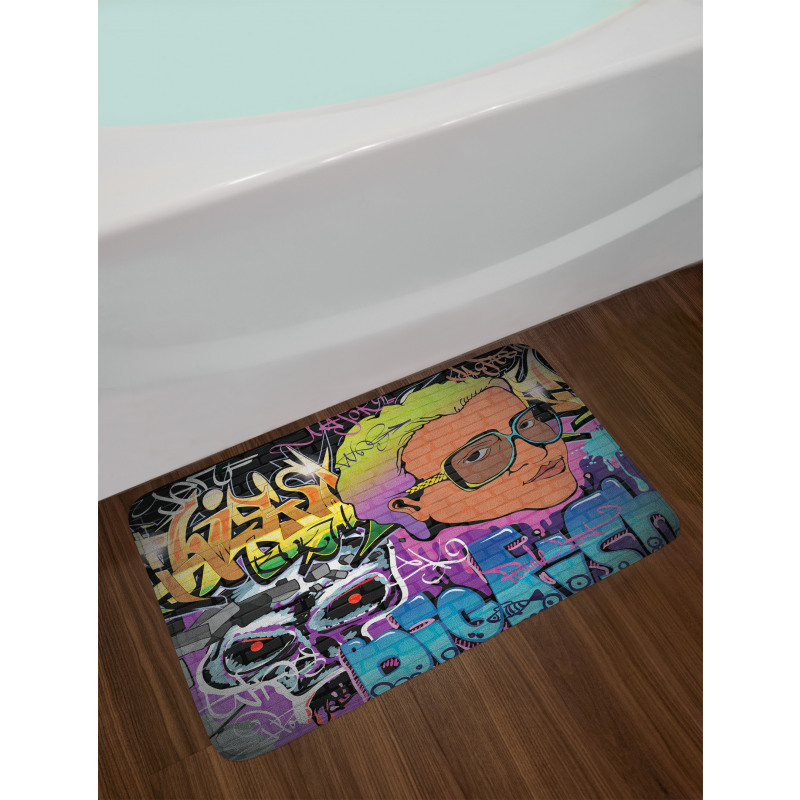 Hip Hop Design Bath Mat