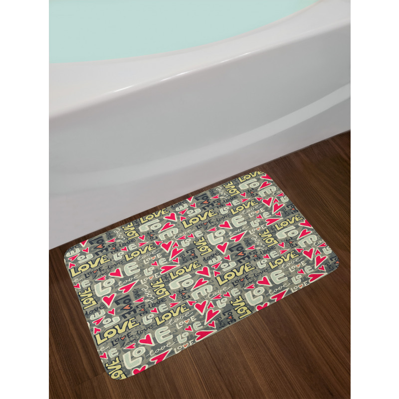 Hearty Love Art Bath Mat