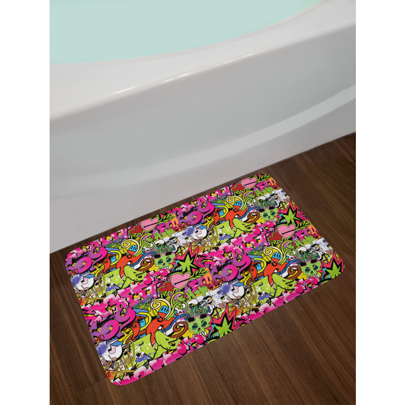 Pierced Hearts Bath Mat