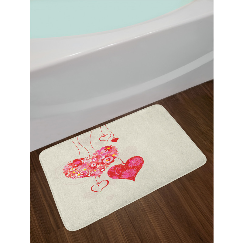 Ornamental Hearts Bath Mat