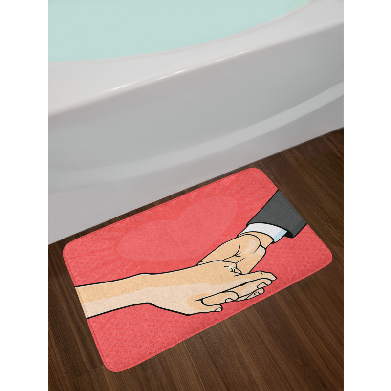 Halftone Pop Art Bath Mat