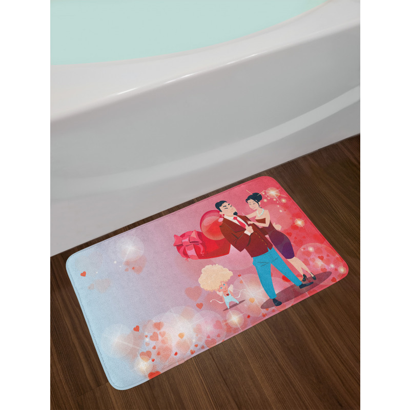 Afro Haired Cupid Bath Mat