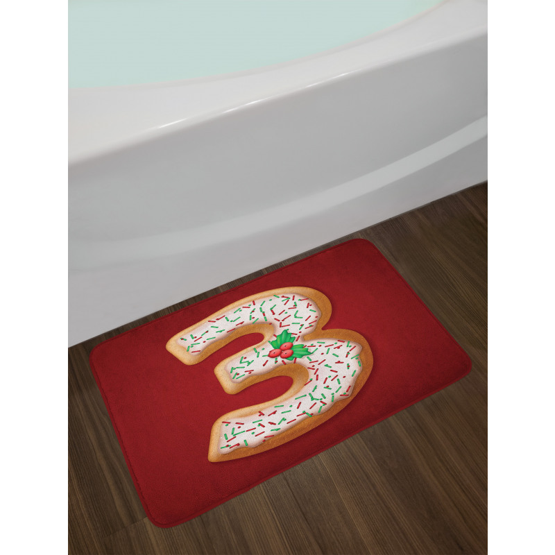 Xmas Cookie as 3 Bath Mat