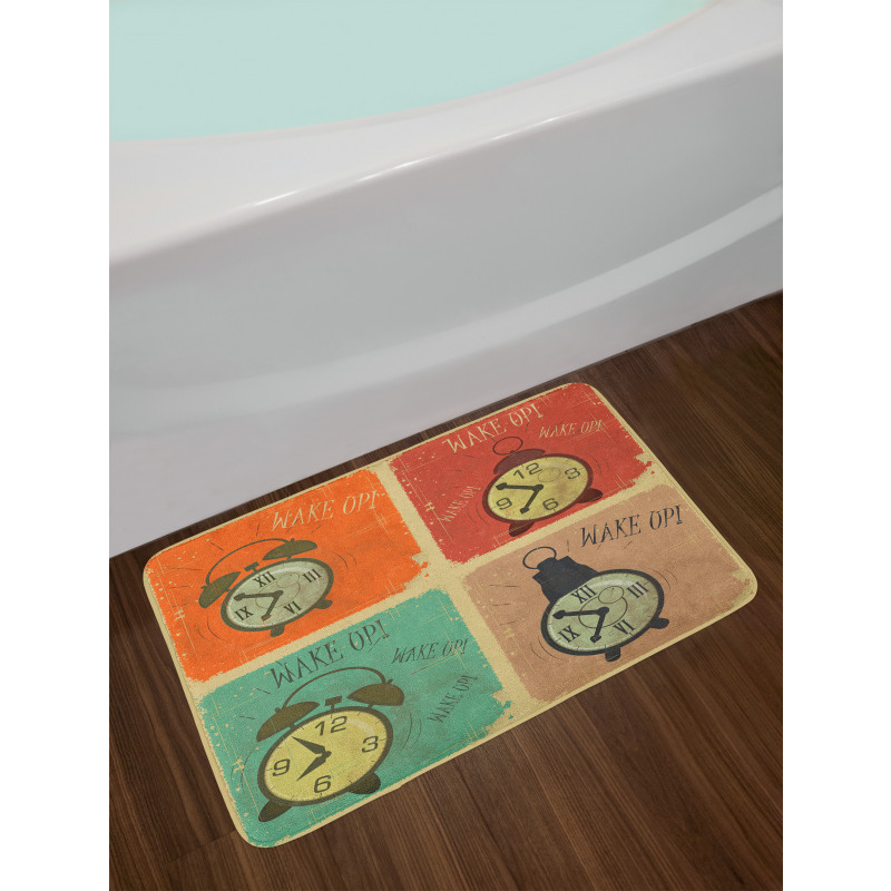 Grunge Wake up Alarm Bath Mat