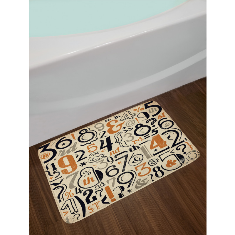 Vintage Math Bath Mat