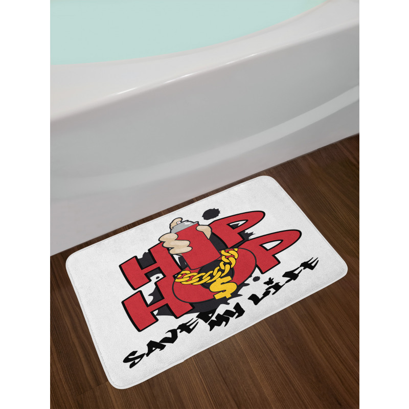 Hip Hop Saved My Life Bath Mat