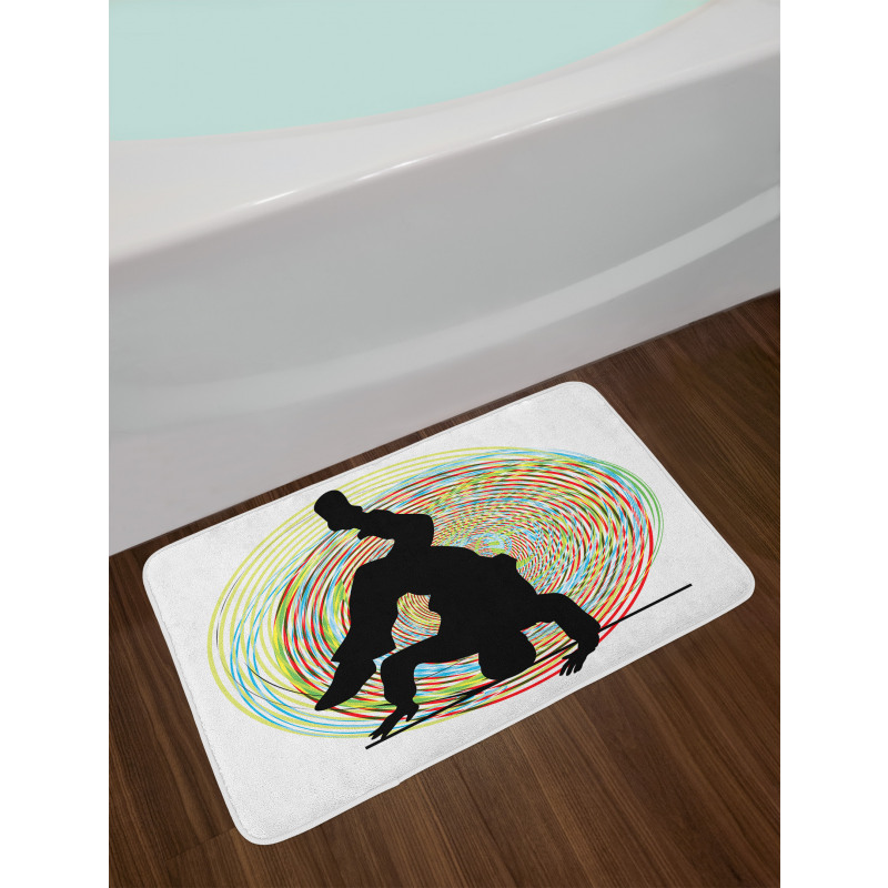Teenage Dance Head Spin Bath Mat