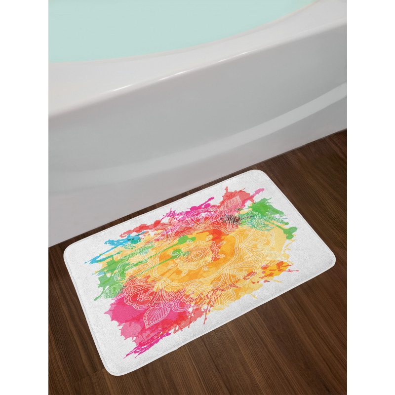 Outline Flower Bath Mat