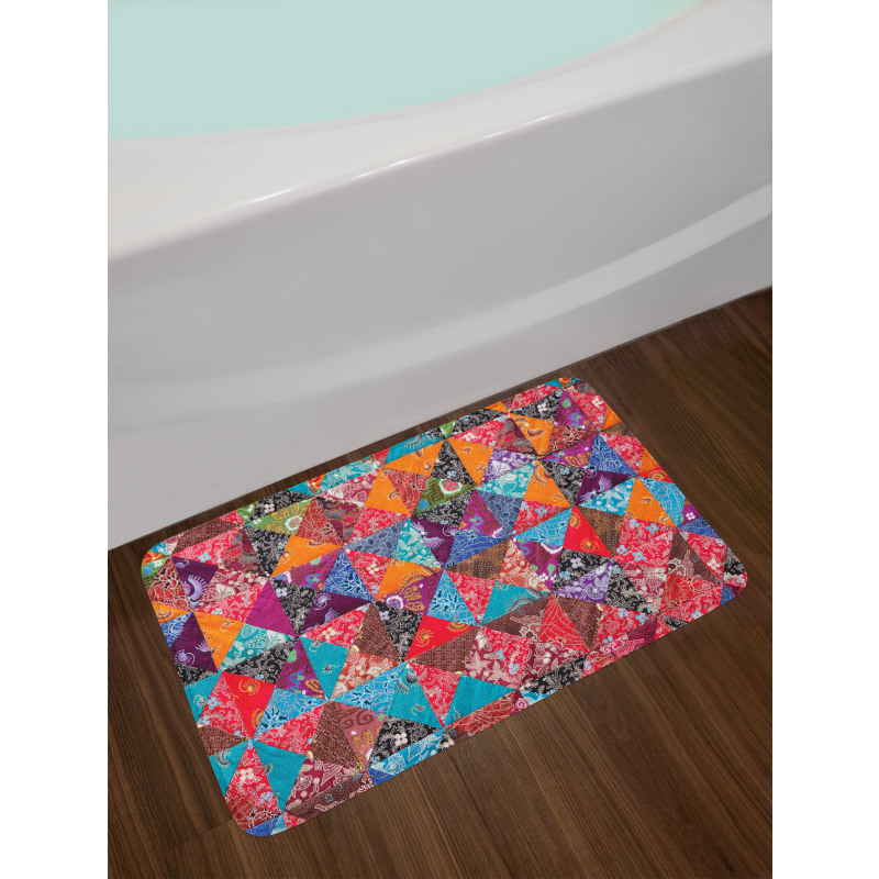 Colorful Traditional Bath Mat