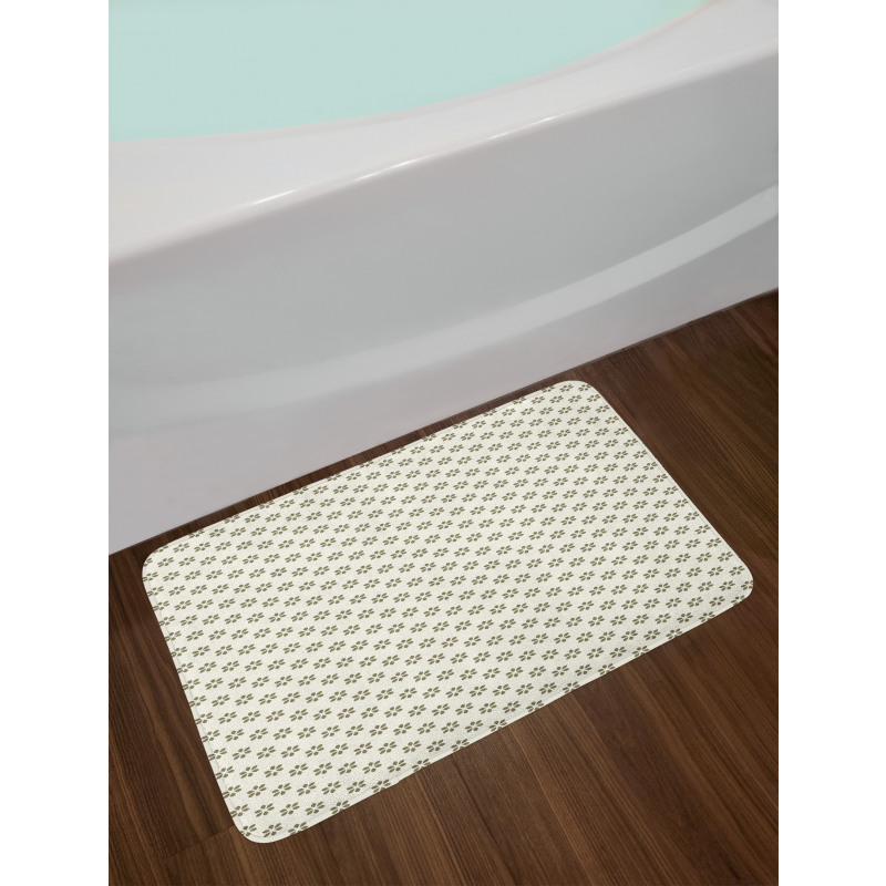 Abstract Flower Bath Mat