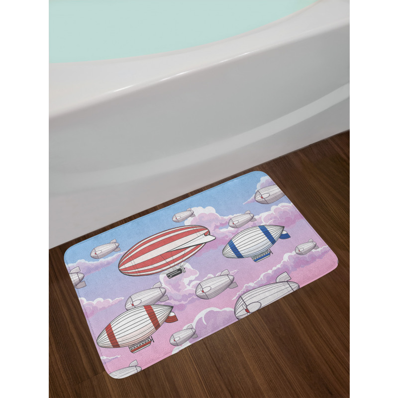 Zeppelins in the Sky Bath Mat