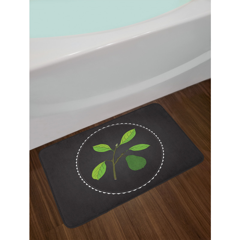 Alligator Pear Tree Bath Mat