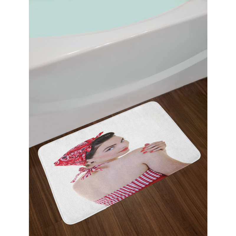 Halter-Neck Bikini Lady Bath Mat