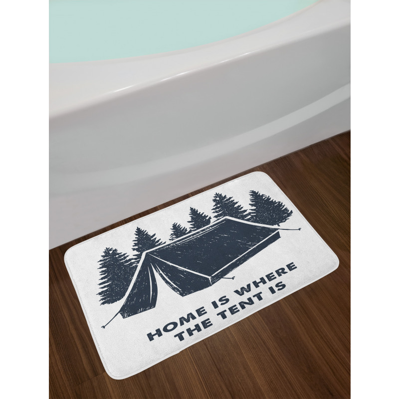 Home is Where the Tent is Bath Mat