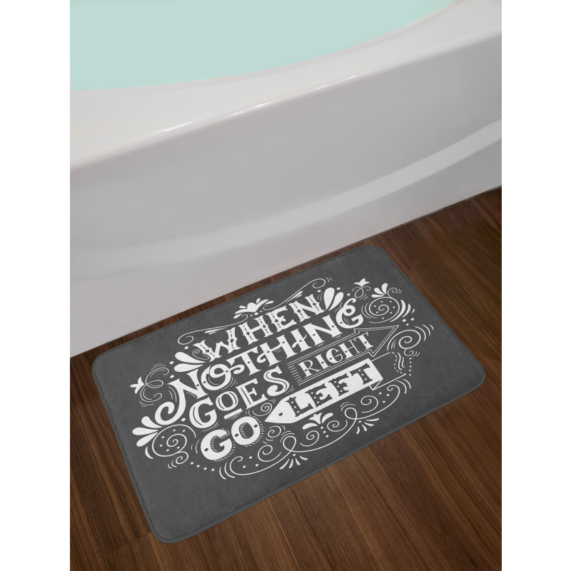 Inspirational Message Bath Mat