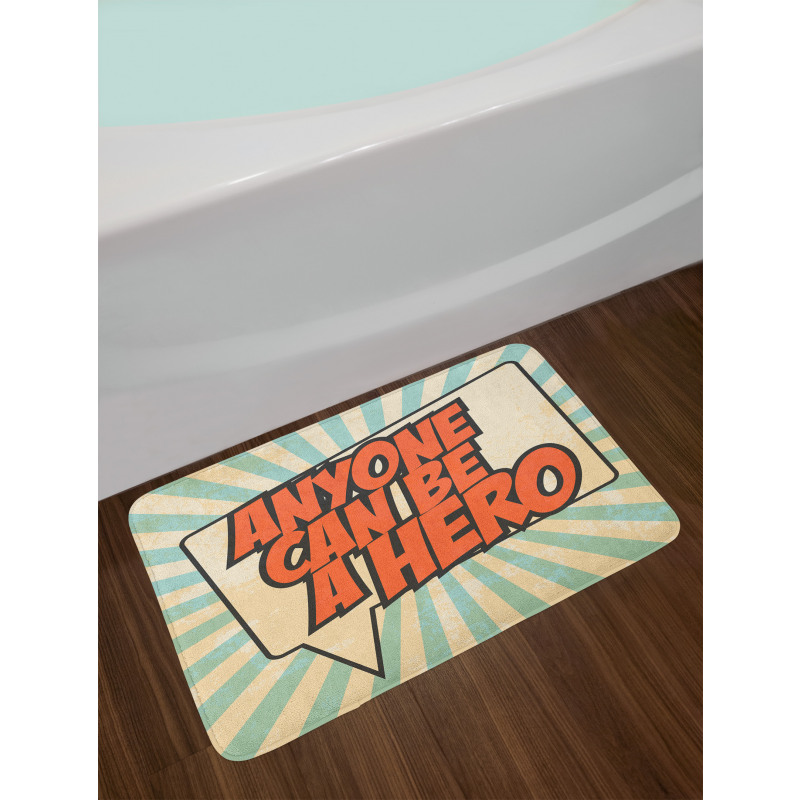 Anyone Can Be a Hero Bath Mat