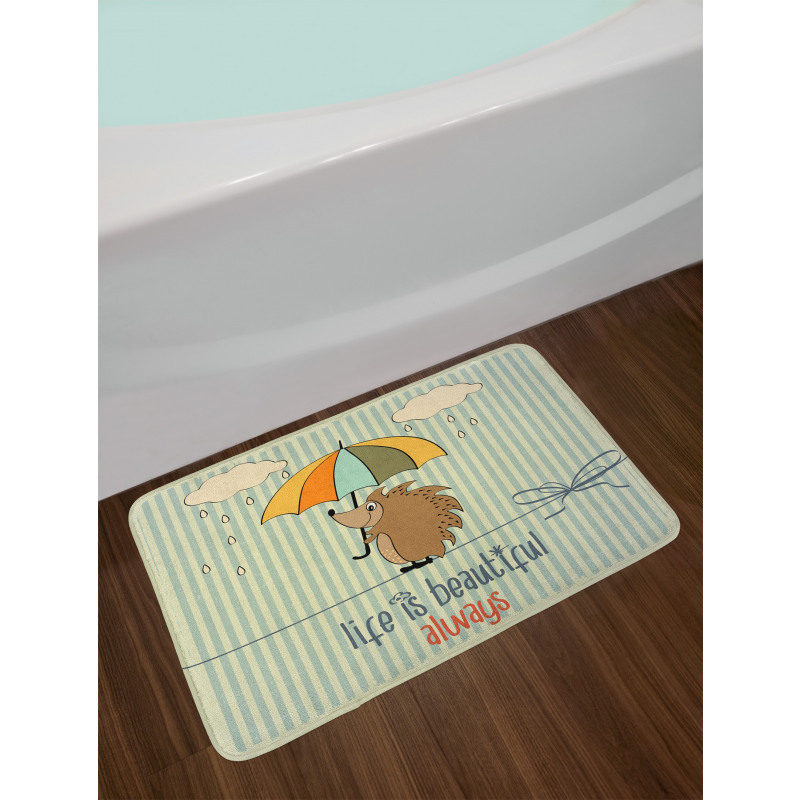 Tightrope Walker Hedgehog Bath Mat