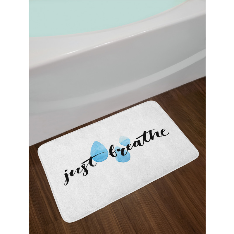 Just Breathe and Rain Bath Mat